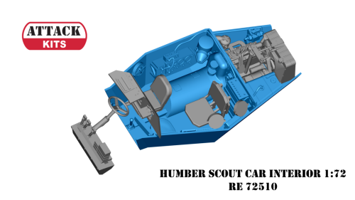 Humber SC full interior and engine 3D 1/