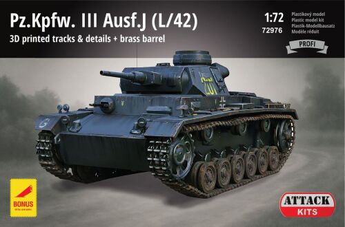 Pz.Kpfw.III Ausf.J(L42)3D track set 1/72