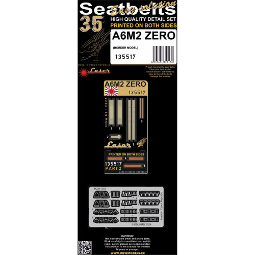 A6M2 Zero (laser)Seatbelts 1/35