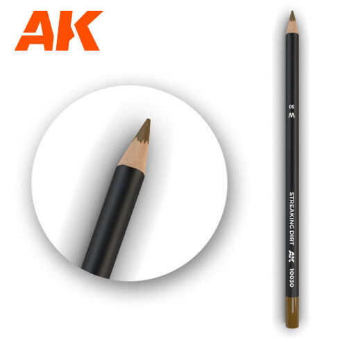 Watercolor Pencil Streaking Dirt