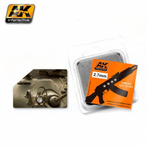 Bílá čočka 2,7mm