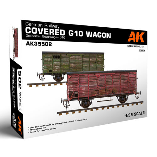 German Railway Covered G10 Wagon 1/35