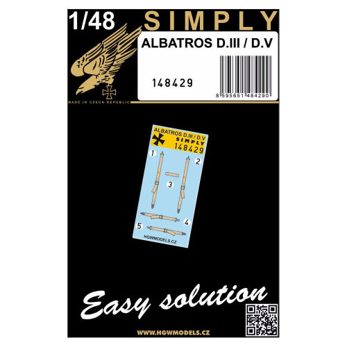 Albatros D.III/D.V Simply Seatbelts 1/48