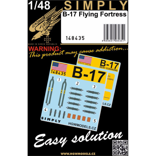 B-17 Simply Seatbelts 1/48