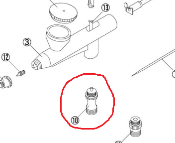 74801 SX3D AIR VALVE w/O-RING