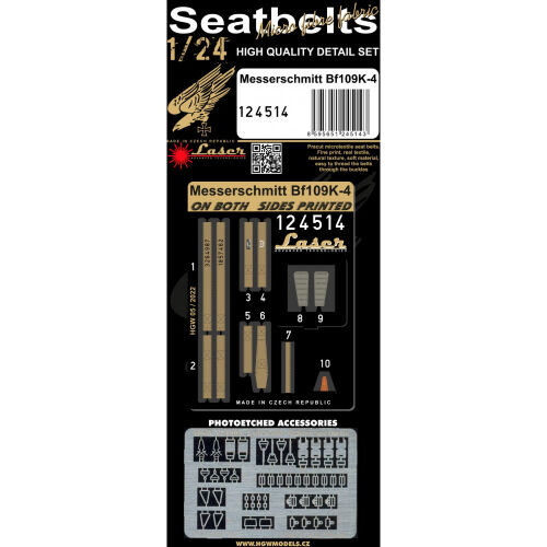 Me Bf109K-4(laser) Seatbelts