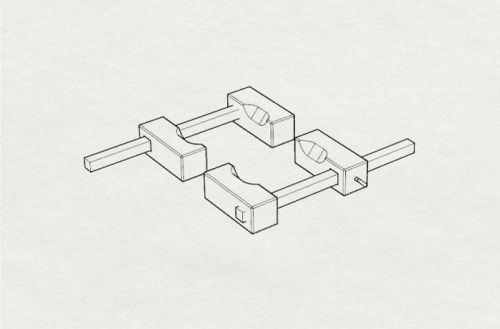 WWII US Navy Wheel chocks