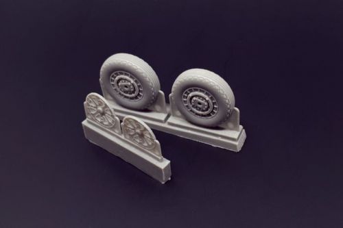 F4U Corsair Ribbed/Dia Thread Wheels set
