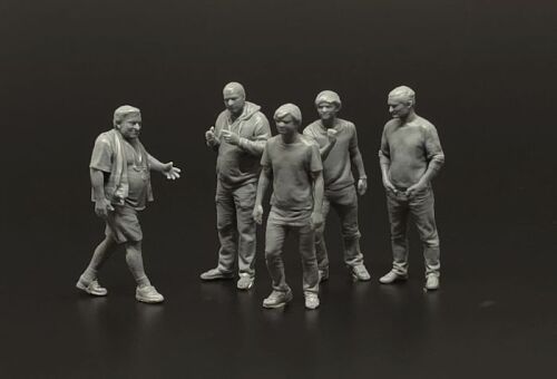 Aeroclub members-5 figures(3D print) 1/4