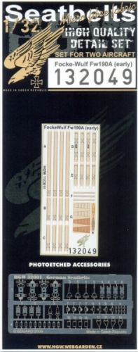 FW 190A (early) Seatbelts (Hasegawa)