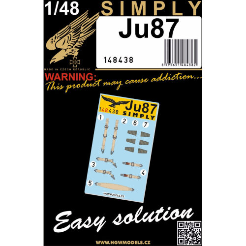 Ju 87 Simply Seatbelts 1/48