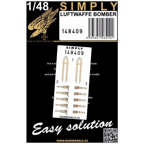 Simply-Luftwaffe Bomber Seatbelts 1/48