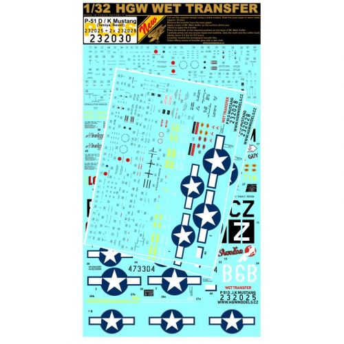 P-51D/K Plus obsahuje 232025+2x232028