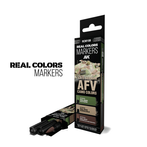LATE GERMAN AFV CAMO COLORS-SET 3 RC MAR