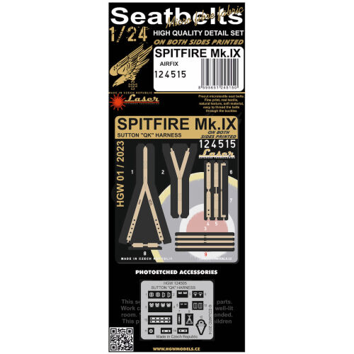 Spitfire Mk.IX(laser)Airfix Seatbelts