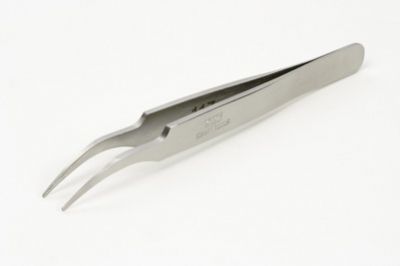 HG Pinzeta zahnutá s kulatým koncem