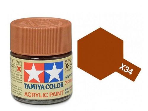 Tamiya X-34 Metalic Brown/Hnědá Met.