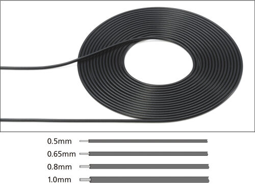 Cable 0.5mm Outer Diameter/Black