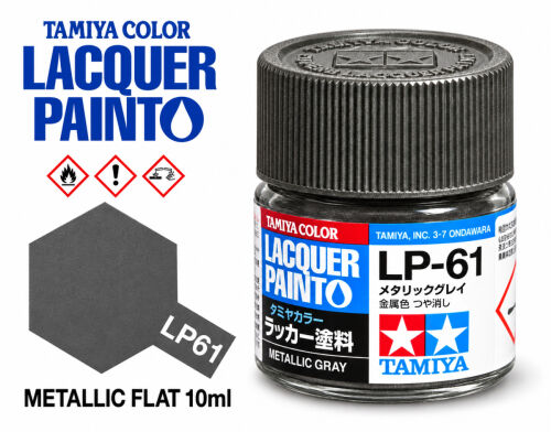 Tamiya LP-61 Metallic Gray/Černá met.