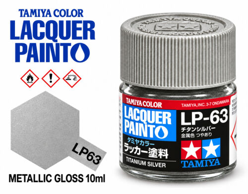 Tamiya LP-63 Titanium Silver/Stříbrná t.