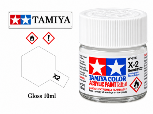Tamiya X-2 White/Bílá