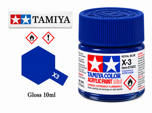 Tamiya X-3 Royal Blue/Modrá
