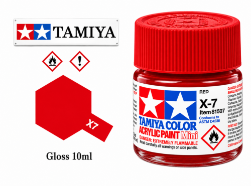 Tamiya X-7 Red/Červená