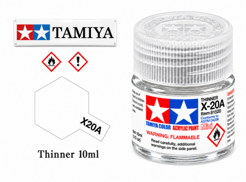 Tamiya X-20A Ředidlo 10ml pro akr.barvy