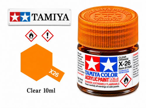 Tamiya X-26 Clear Orange/Oranžová Průhl.