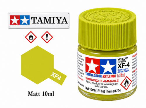 Tamiya XF-4 Yellow Green/Zelená Matná