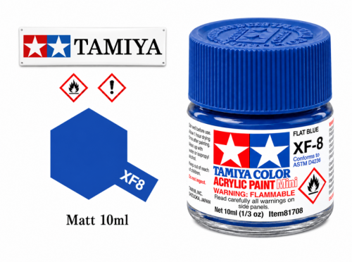Tamiya XF-8 Flat Blue/Modrá Matná