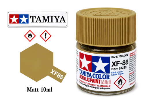 Tamiya XF-88 Dark Yellow 2/Tm.žlutá 2