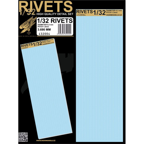 Volné řady nýtů - Rivets (0.3/1.5) 1/32