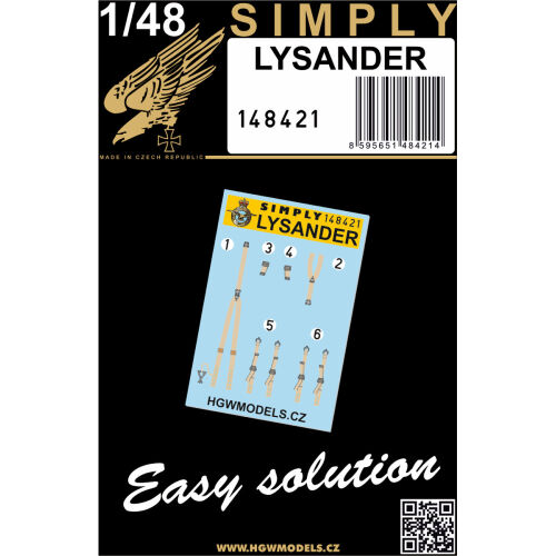 Lysander Simply Seatbelts 1/48