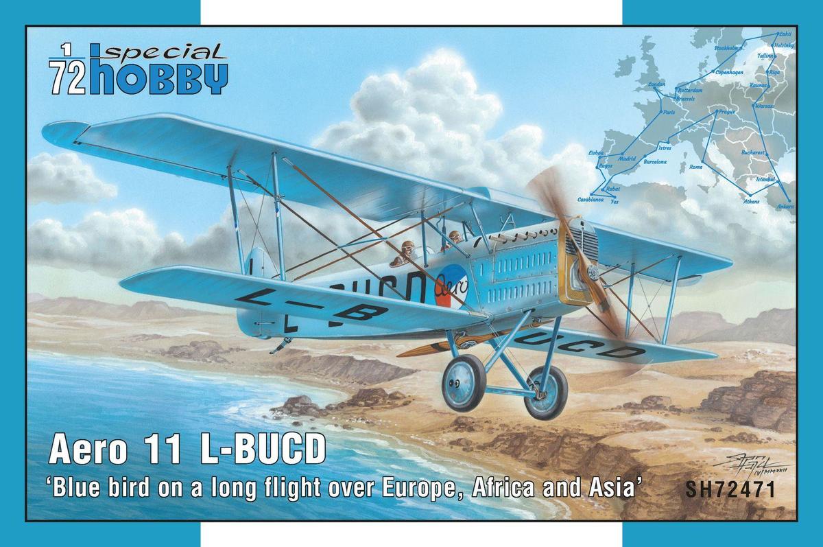Blue bird on a long flight over Europe,A
