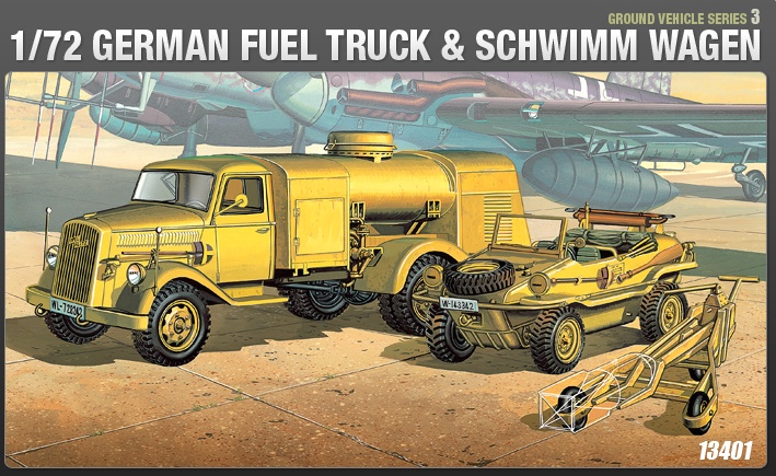 German Fuel Truck+Schwimmwagen